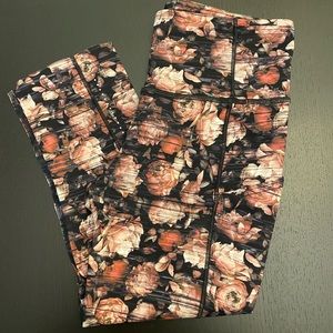 Lululemon Fast & Free Crop - Peony Multi